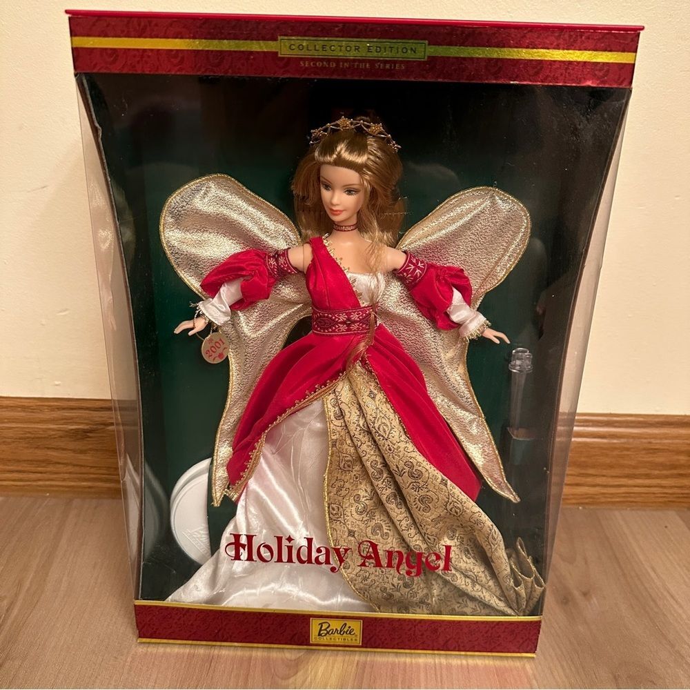 Barbie‎ Holiday Angel Doll 2001 Red Gold Collector Edition 29769 NEW VINTAGE